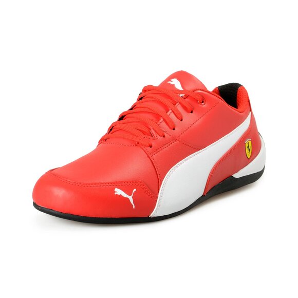 Puma X Scuderia Ferrari "SF Drift Cat 7" Red Leather Athletic Sneakers Shoes - Picture 1 of 8